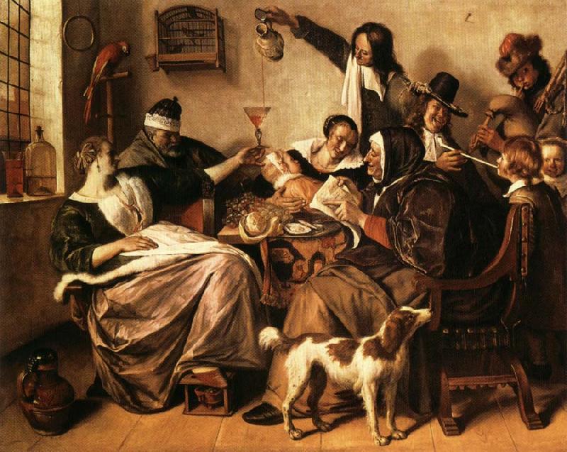Jan Steen As the Old Sing.So Twitter the Young